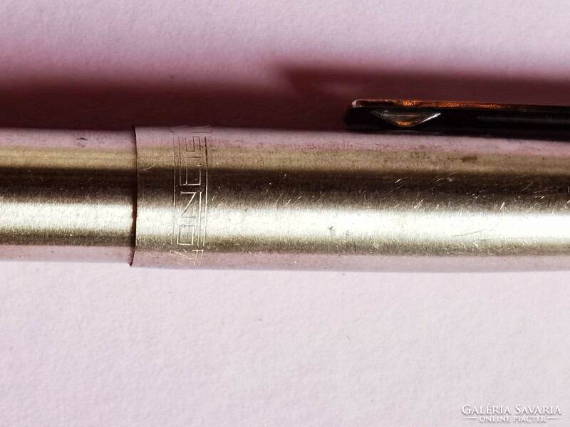 Vintage inoxcrom 77 pump action metal ballpoint pen