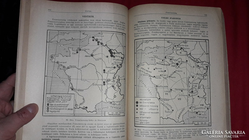 1951. Age of Cancer. Vitver: geography school textbook (popular and capitalist countries) according to the pictures