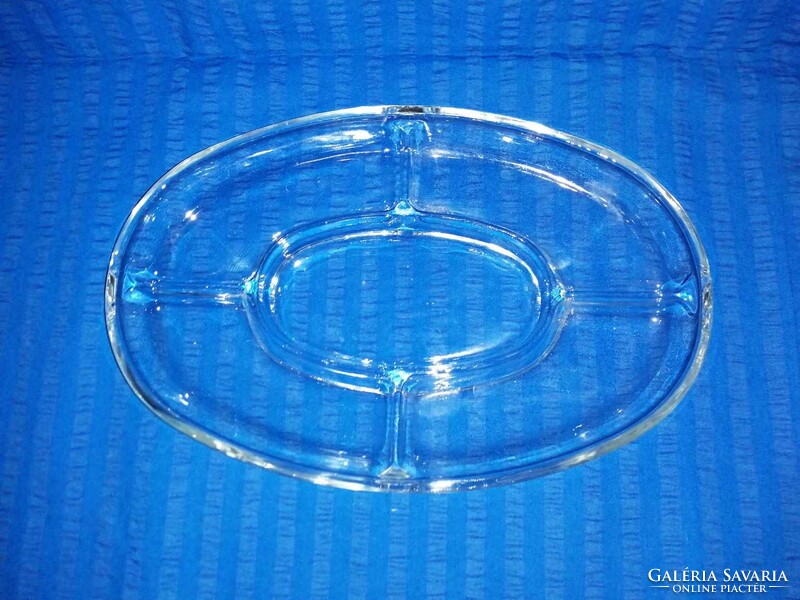 Split glass serving bowl (a15)