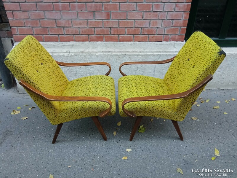 Pair of Czech mid-century armchairs