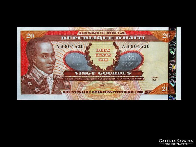 UNC - 20 GOURDES - HAITI - 2001 (Olvass!)