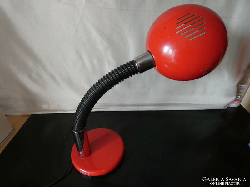 Targetti sankey red space-age table lamp 1970