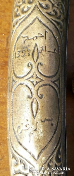 123-year-old Berber dagger, silver-copper.