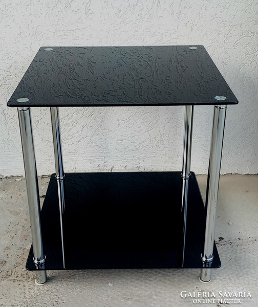 Bauhaus Italian chrome-glass folding table, negotiable design