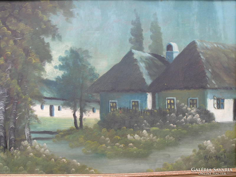 István Kéthely (Painter No. 20) - evening on the farm