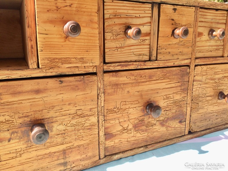Old small multi-drawer storage