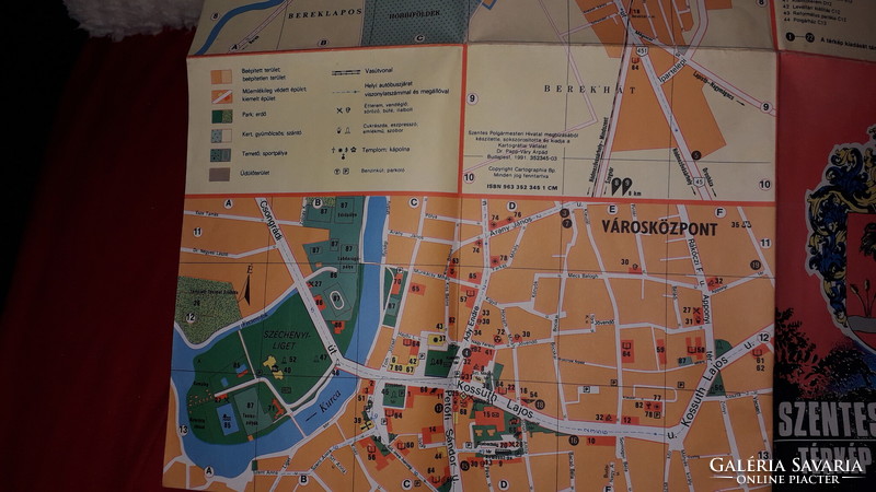 Retro thicker paper-based cartography in excellent condition 58 x 27 cm as shown in the pictures