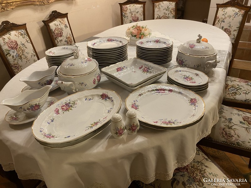Dinner set for 12 people with Ravenclaw pattern