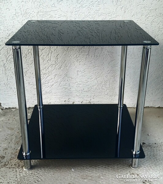 Bauhaus Italian chrome-glass folding table, negotiable design