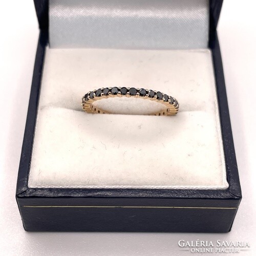 Black diamond wedding ring