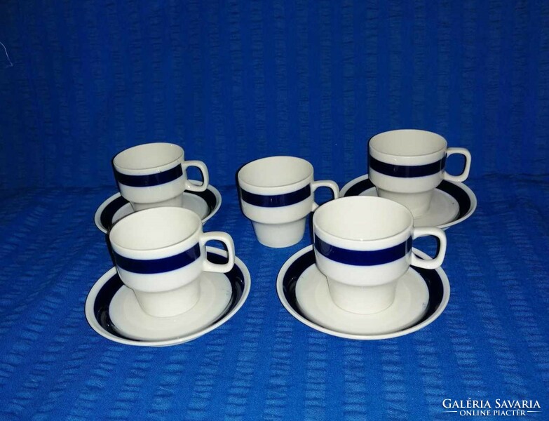 Ravenclaw porcelain blue striped coffee cups (a15)