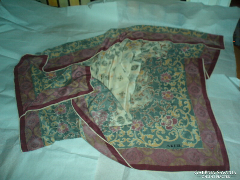 Vintage real silk silk scarf