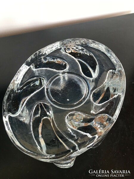 Georgshütte thick crystal glass candle holder, heat-retaining iv. - Bel mondo series (m108)