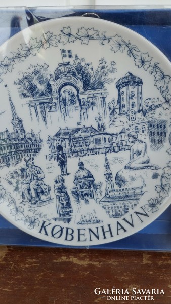 Dánia Kobenhavn emléktárgy tányér