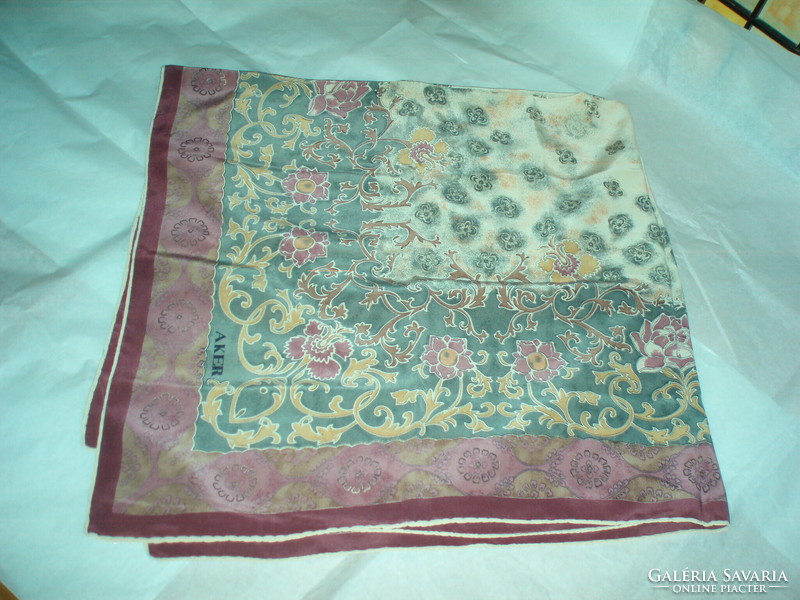 Vintage real silk silk scarf