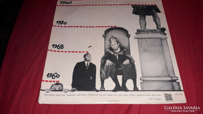 Old vinyl LP: Hofi Géza songs and jokes + 1 disc in good condition according to pictures 3.