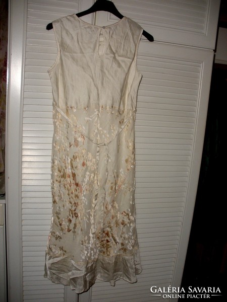 Cream monsoon silk dress