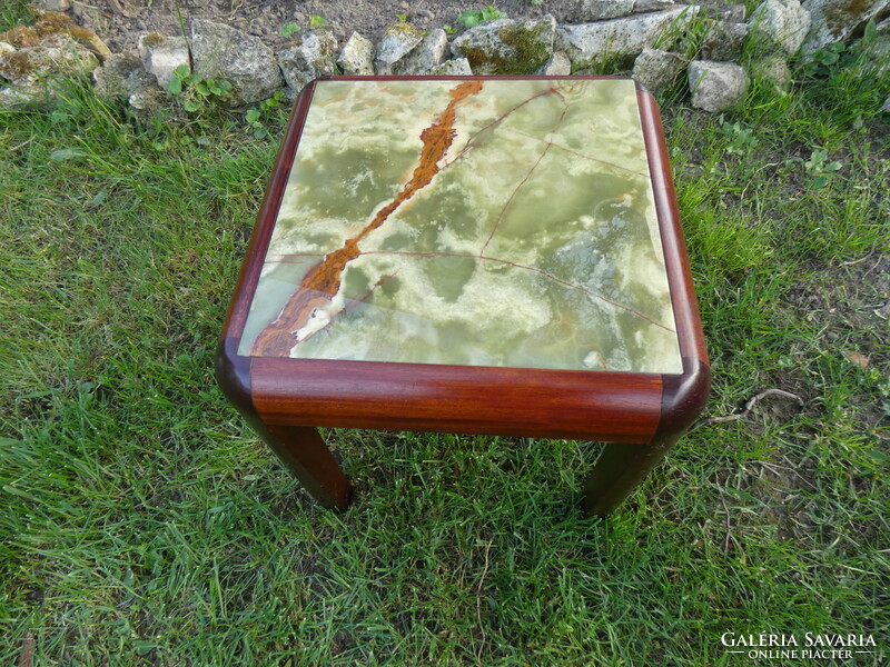 Danish trioh-mobler rosewood and marble coffee table mcm design from 1960
