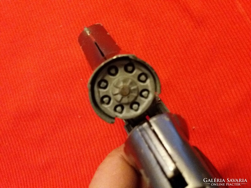 Régi GONHER spanyol fém forgótáras rózsapatronos játék pisztoly szép állapot a képek szerint