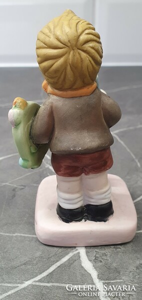 Painter boy ceramic figure