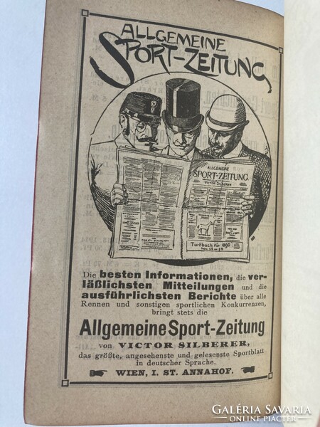 Turfbuch für 1914 - rare publication about the horse races of the monarchy