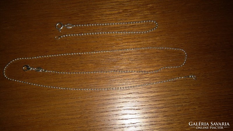 Silver chain and bracelet