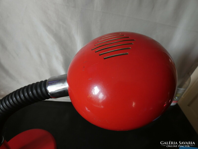 Targetti sankey red space-age table lamp 1970