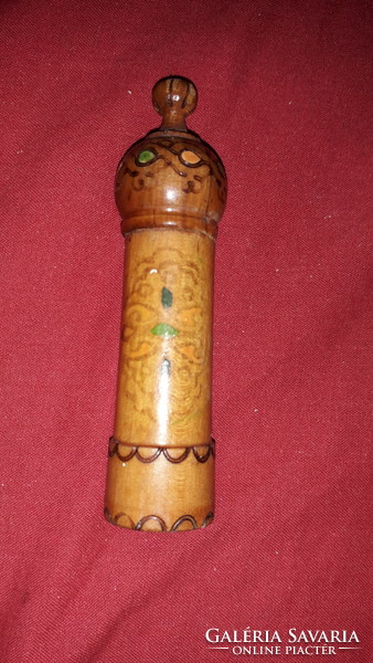 Old Bulgarian Bulgarian rose oil/perfume in a painted burnt decorative holder according to the pictures 3.