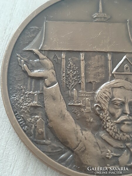 Tóth Sándor : Civitatis Miskolcz Sigillum - Kossuth bronz plakett , emlékérem