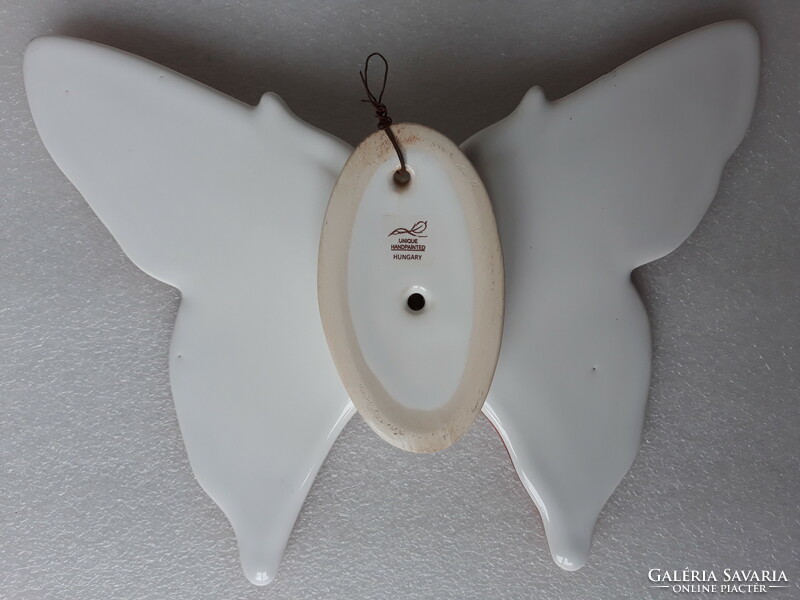 Beautiful giant ceramic butterfly wall decoration, wall picture, 29 cm