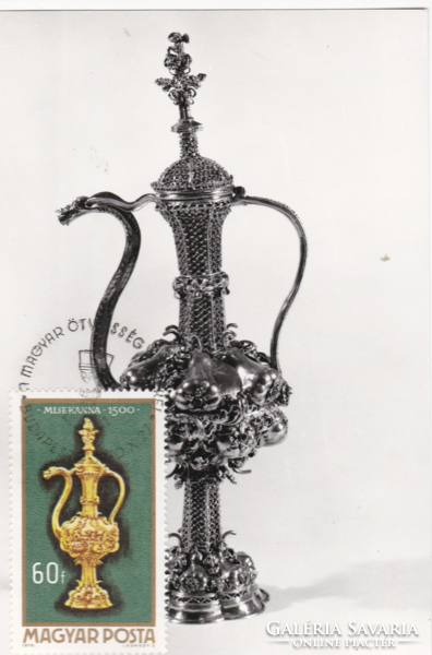 From the great castle of Misekanna xv. Century masterpieces of Hungarian goldsmiths - cm postcard from 1970