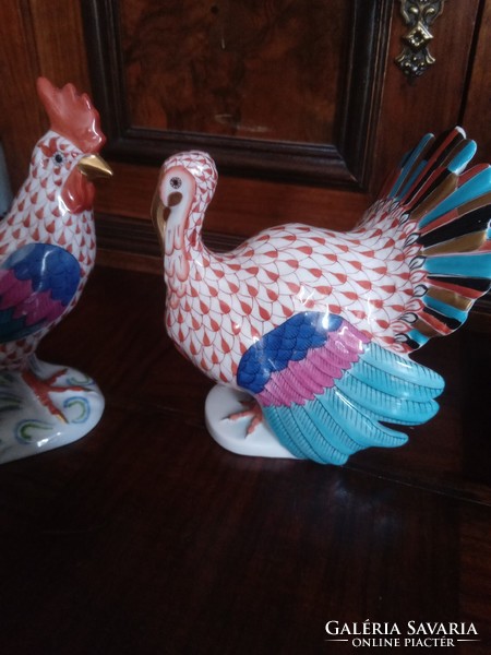Herend scale pattern roosters!
