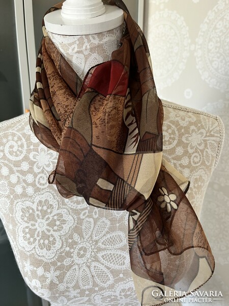 Picasso-inspired scarf, loose shawl