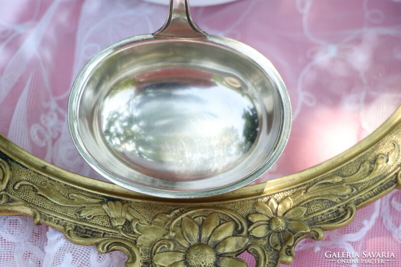Silver plated ladle