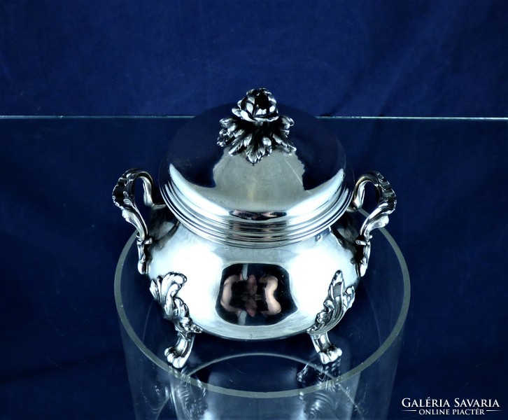 Wonderful, antique silver sugar bowl, Paris, ca. 1870!!!