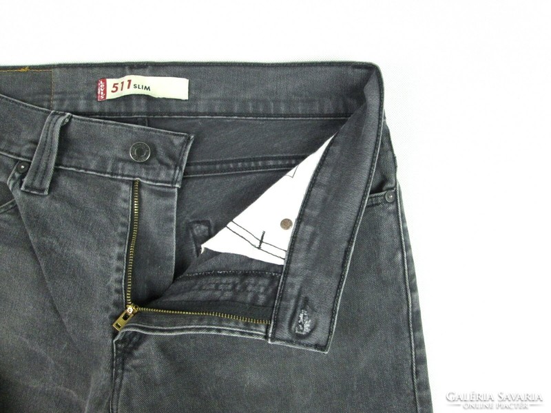 Original Levis 511 slim (w34 / l32) men's dark gray stretch jeans