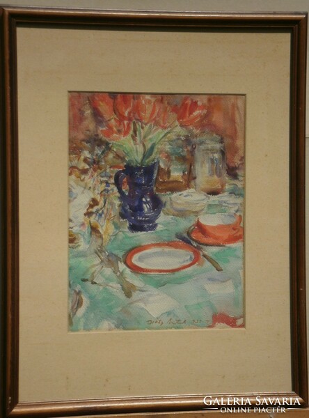 Antal Diósy (1895-1977): table still life