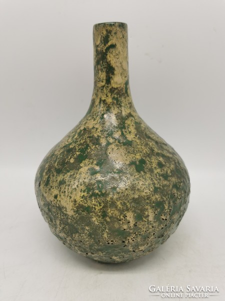 Retro vase, Hungarian applied art ceramics, 22 cm