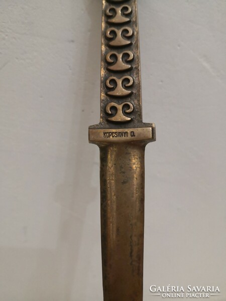 Otto Kopcsányi bronze leaf opener