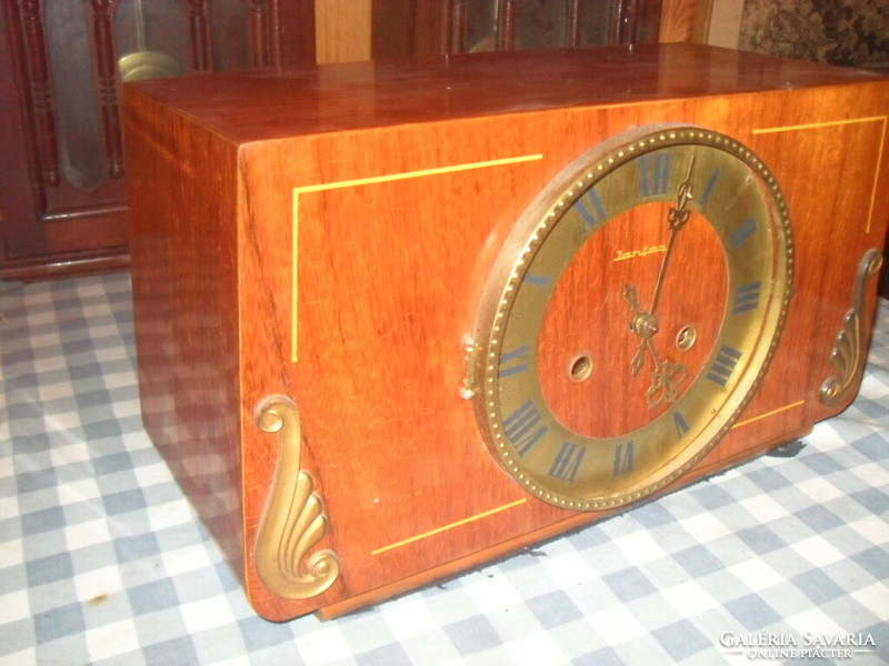 Amber mantel clock, rare