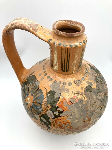 Mezőtúr antique jug, folk ceramics - 35 cm high