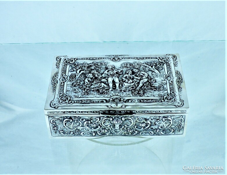 Beautiful, antique silver box, German, ca. 1900!!!