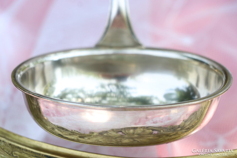 Silver plated ladle