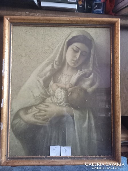 Mother with child - print image