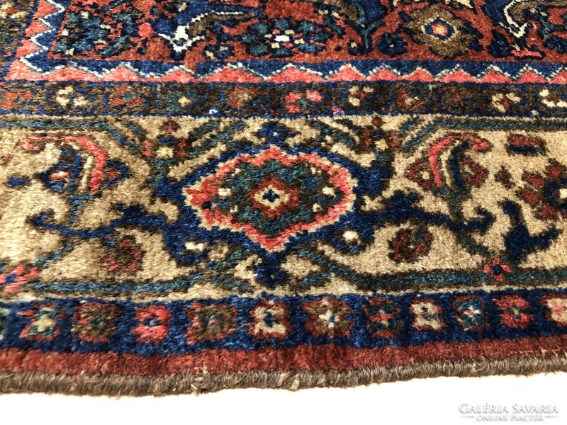 Goltogh - antique Iranian hand-knotted woolen Persian rug, 128 x 214 cm