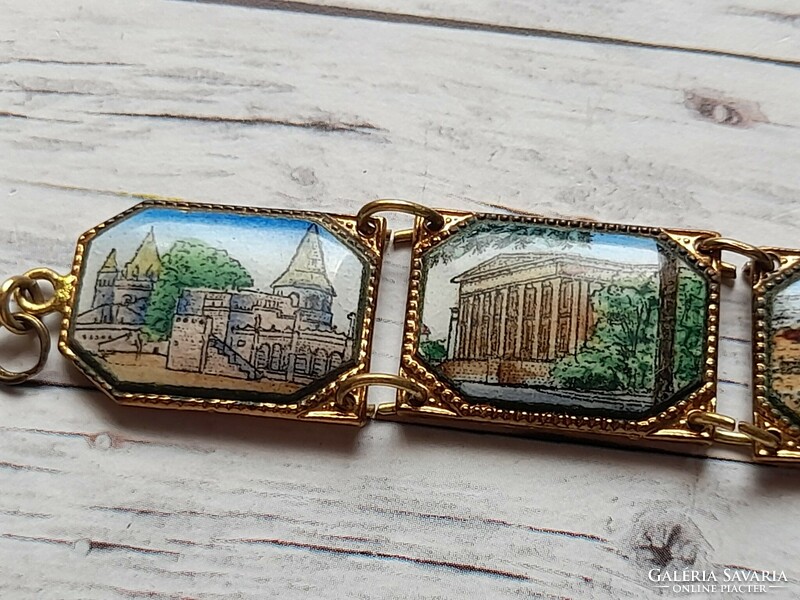 Budapest enamel bracelet, larger size