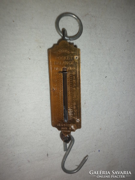 Old copper manual spring scale
