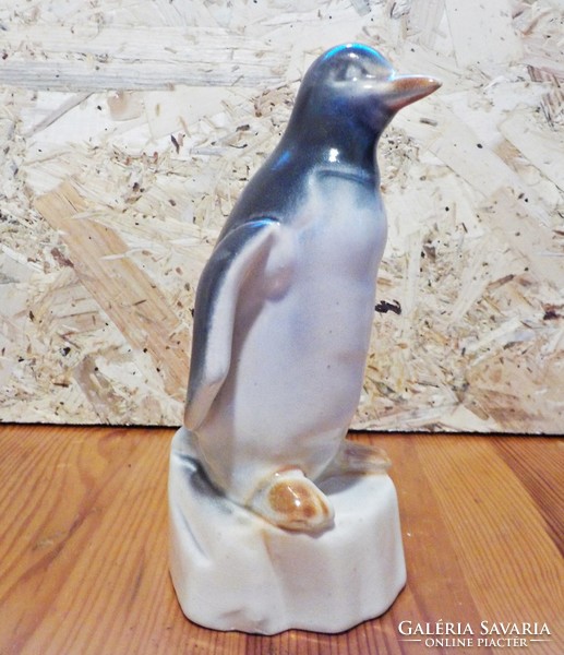 Old faience penguin figure