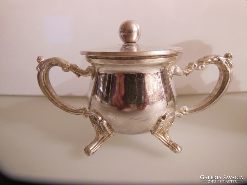 Coffee set - 3 pcs - silver-plated - pot 3 dl - sugar bowl 1 dl - pourer 1 dl - English - - perfect