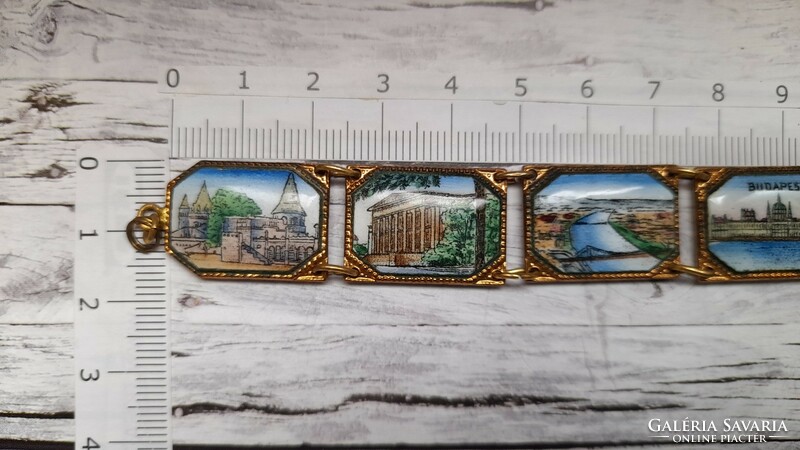 Budapest enamel bracelet, larger size